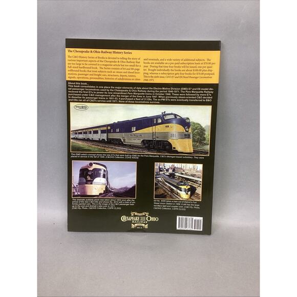 Chesapeake & Ohio E7 and E8 Diesel Passenger Locomotives 1946-1971 by Dixon 2014 - Picture 2 of 10